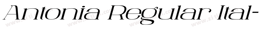 Antonia Regular Ital字体转换